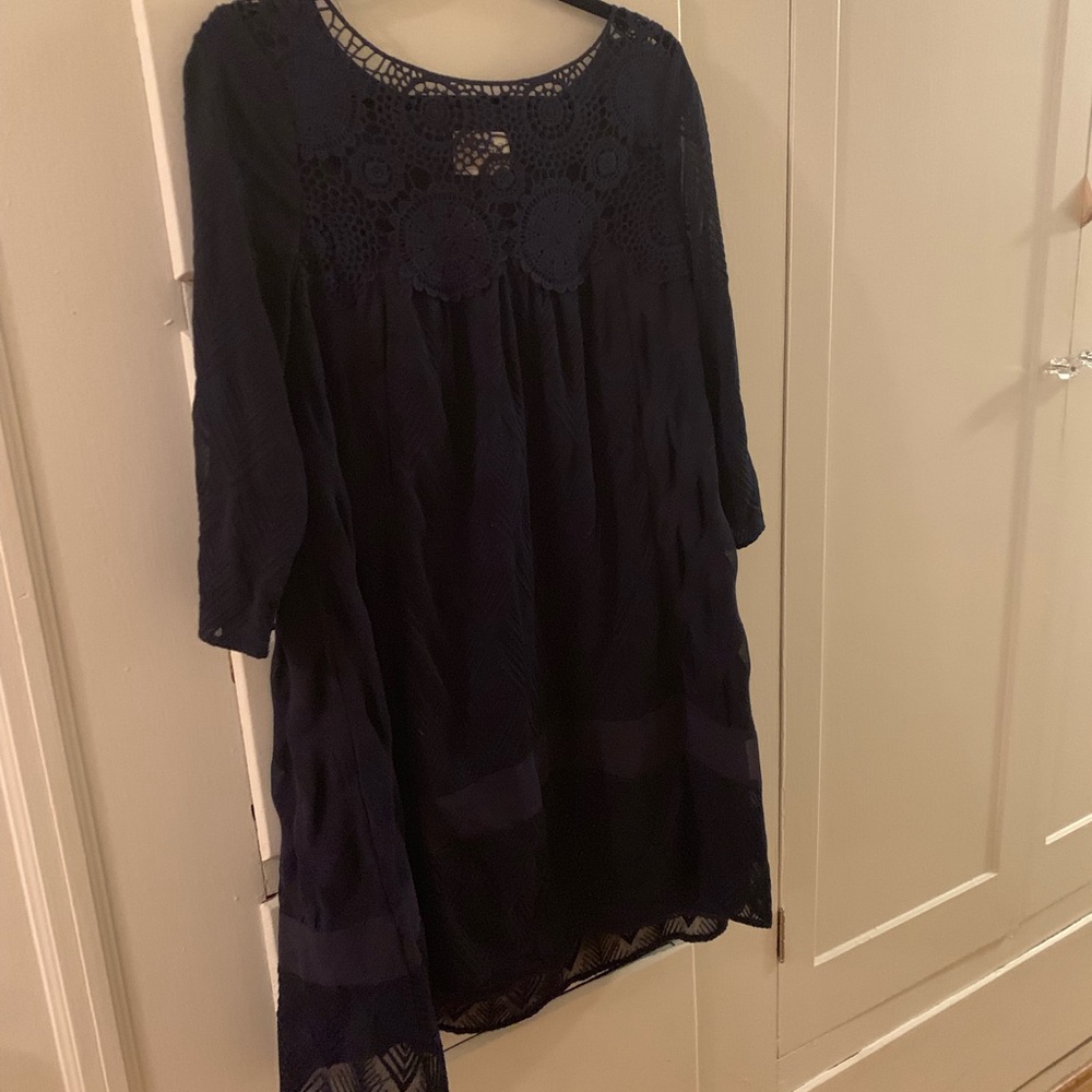 Navy knee length dress